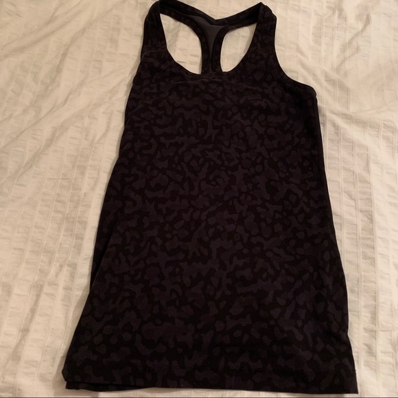 Lululemon nulu racerback tank lepoard camo black - Picture 2 of 2